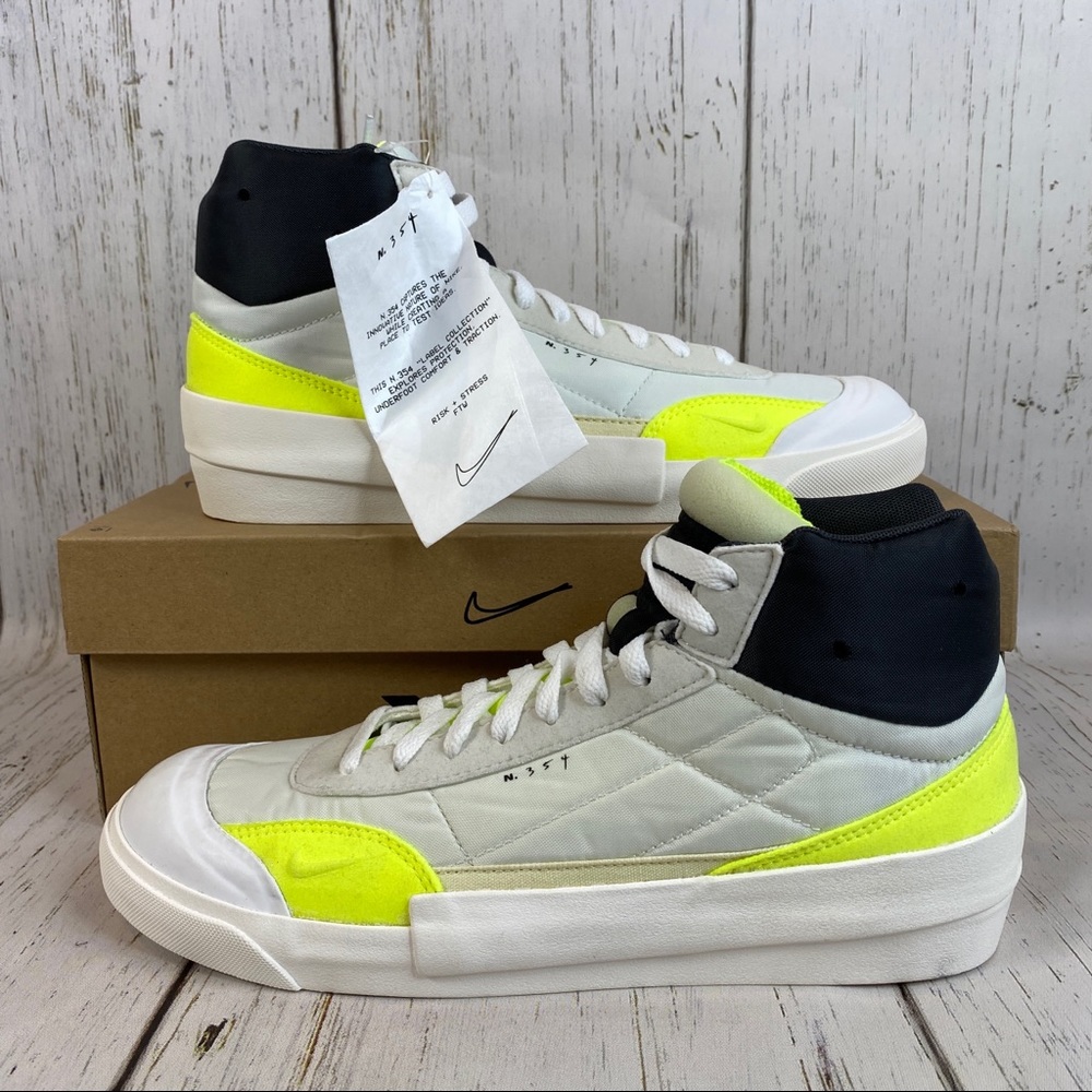 NEW men’s Nike drop type mid shoes summit white